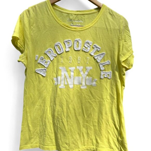 3/$15 Y2k Yellow Aeropostale graphic tee vintage grunge 2000s - Picture 1 of 8